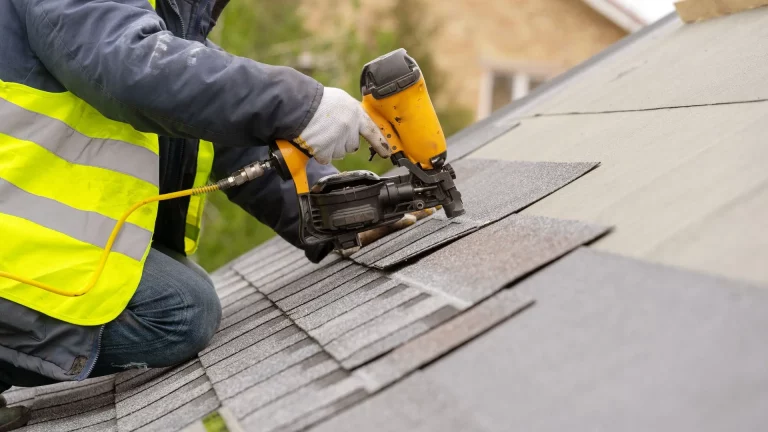Working on a roof