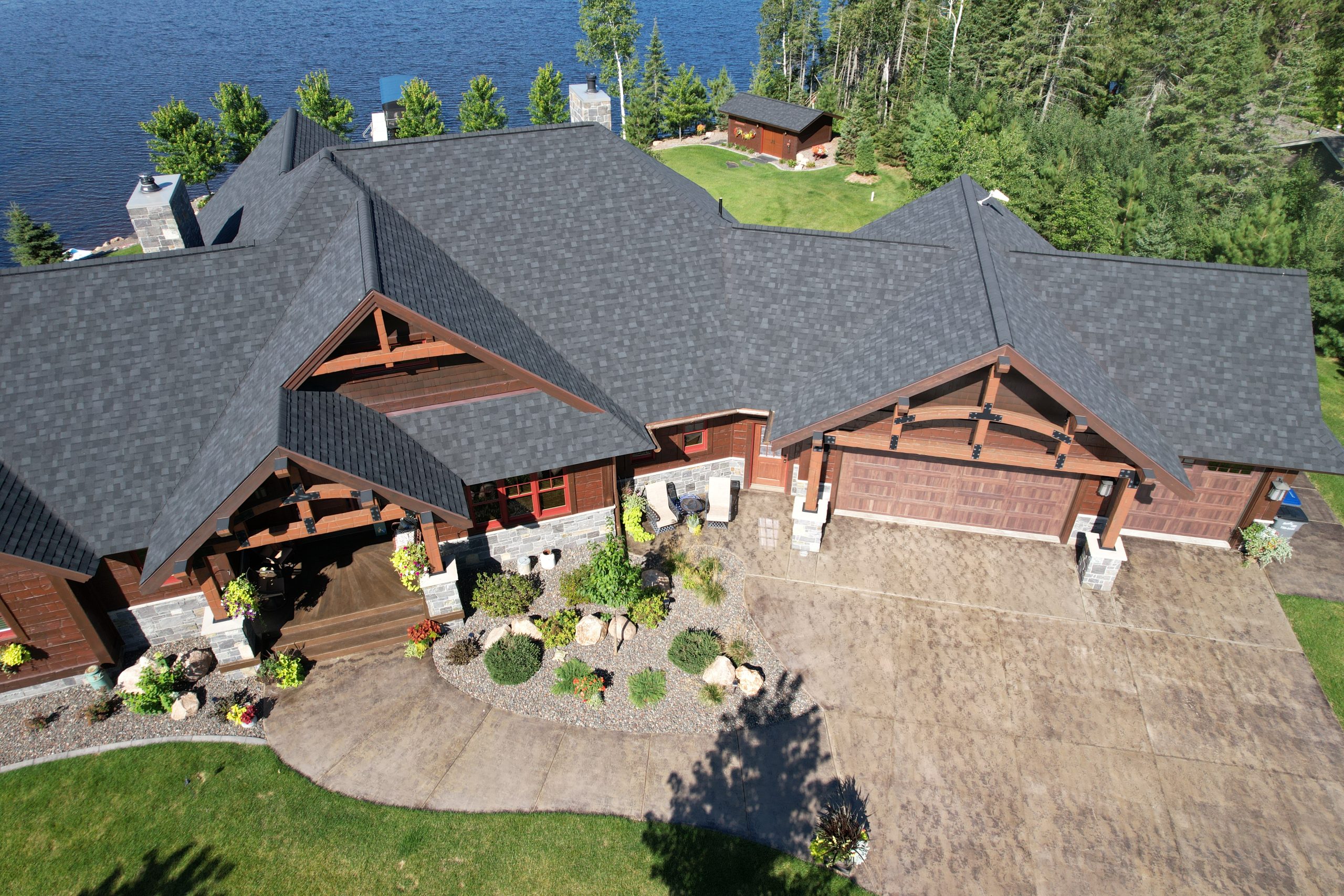 Aerial of a completed project